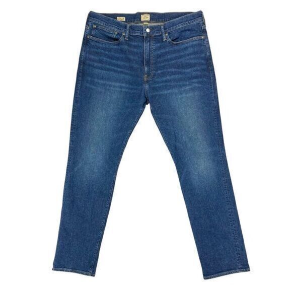 J. Crew Jeans Mens Sz 36x30 Blue Medium Wash Stretch Athletic Fit Classic Denim - Picture 1 of 14